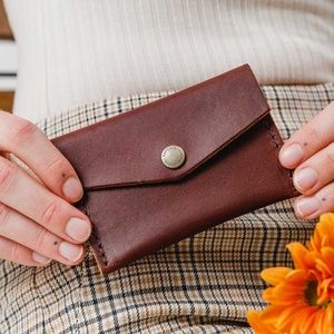 PLG Mini Envelope Wallet - Cognac